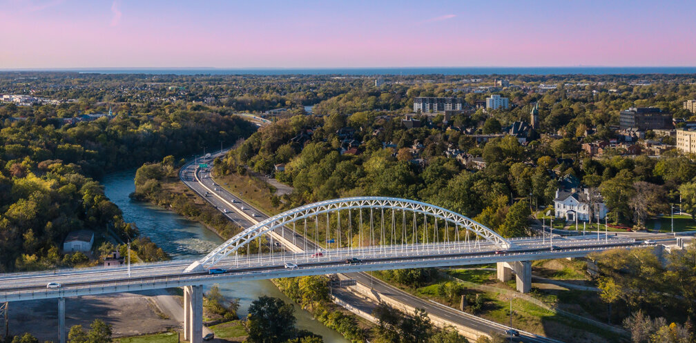 Aerial view of St. Catharines, Ontario