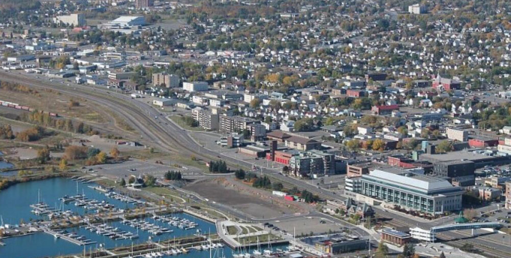 Thunder Bay aerial view