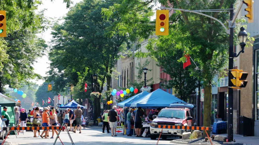 Street Party in Strathroy, Ontario