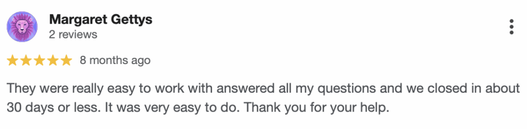5 Star Review From A Client 