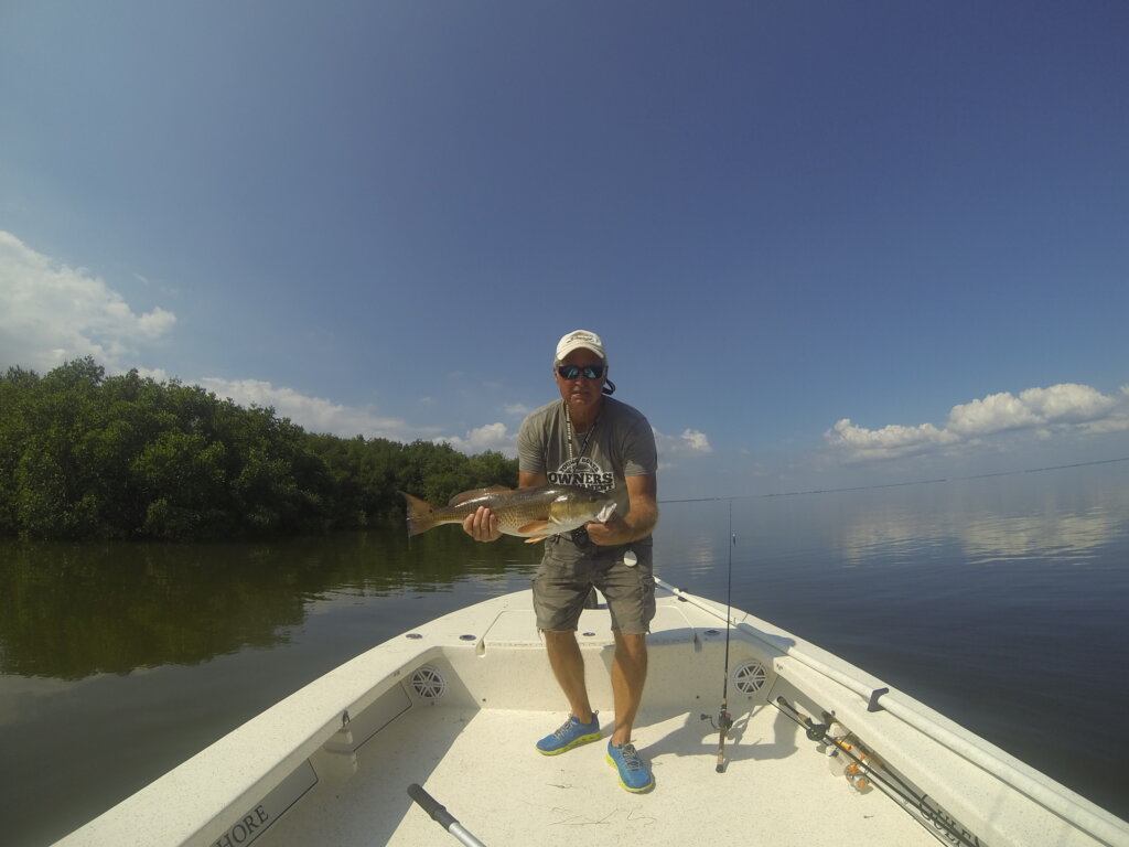 Steve Fishing Upper Tampa Bay for Redfish