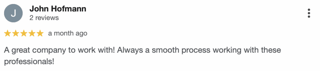 5 star Prairie Home Buyer Google Review