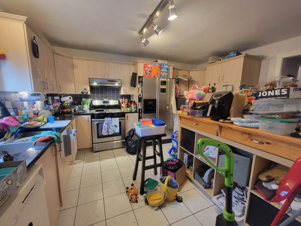 Interior of a home purchased as-is