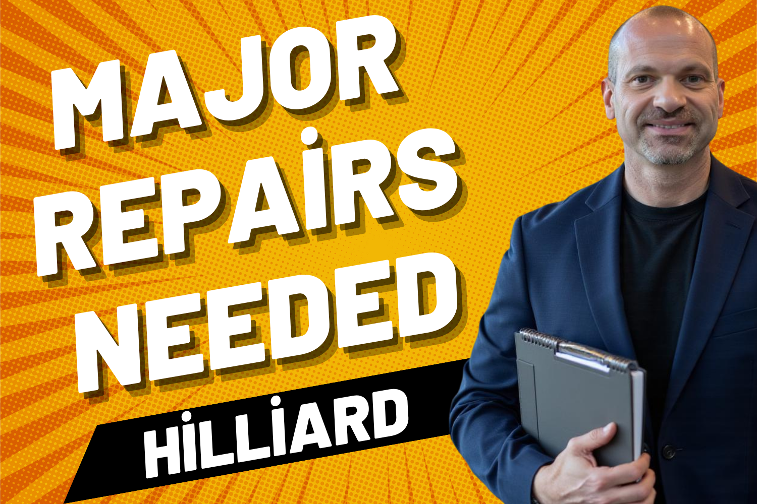 How to sell a house with major repairs in Hilliard Ohio