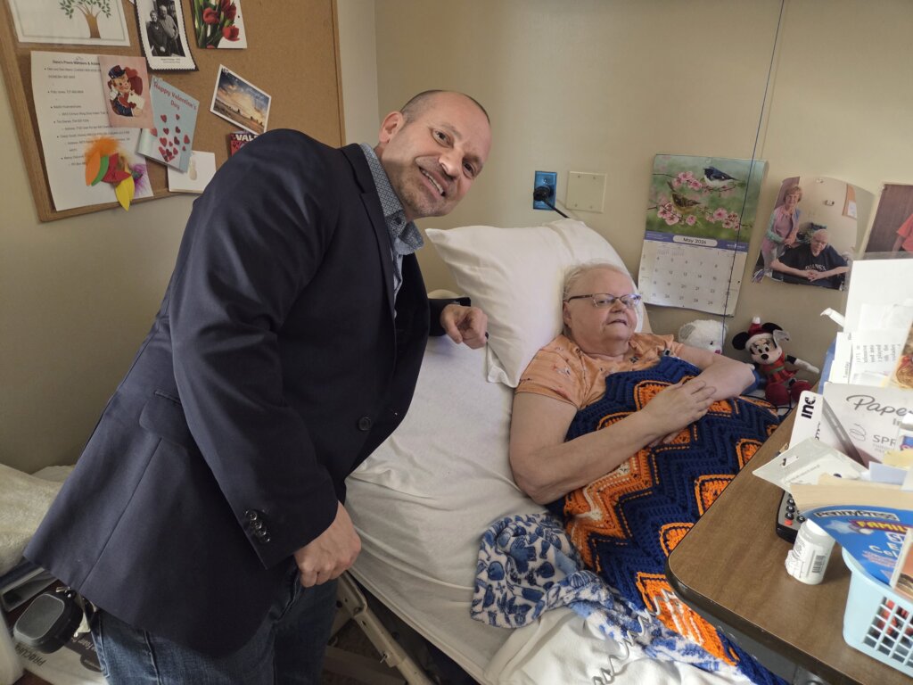 Dave Payerchin with Happy Seller who is in the hospital and was able to sell their Columbus Ohio house for a fair price