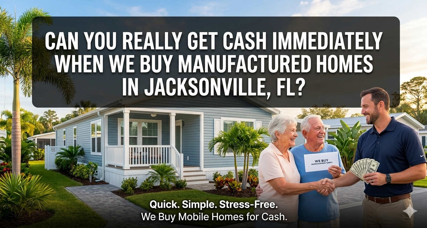 We Buy Manufactured Homes in Jacksonville, FL