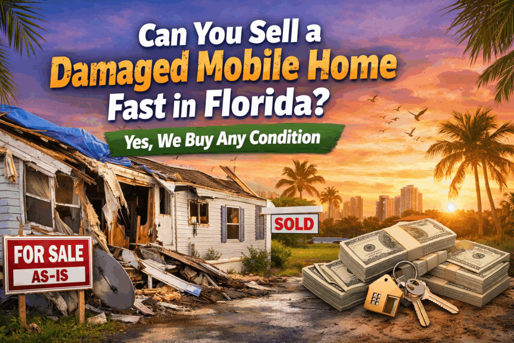 Sell a Damaged Mobile Home Fast in Florida