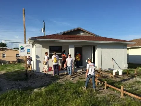 Texas Home Buyers team at habitat for humanity event