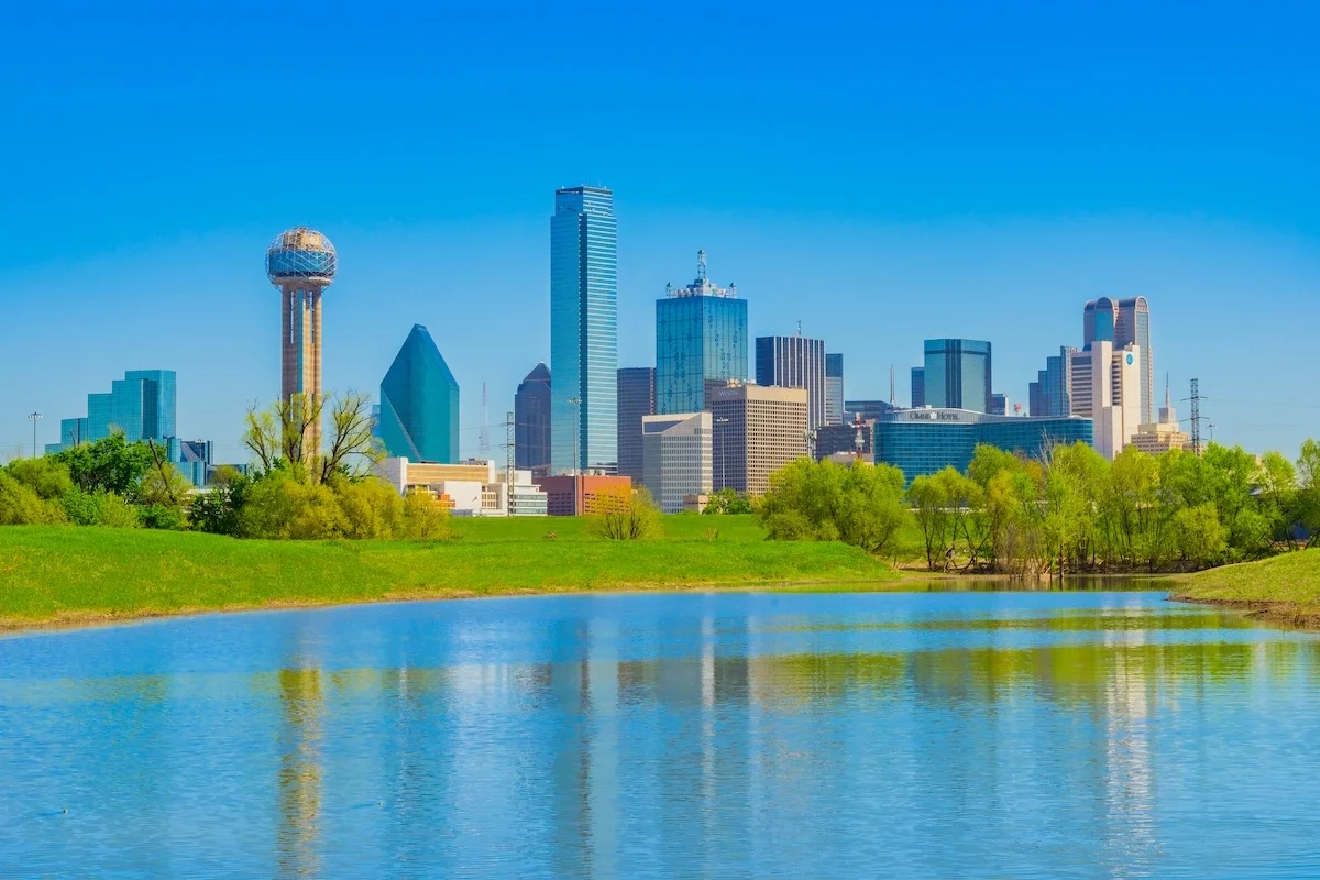 View of downtown Dallas skyline