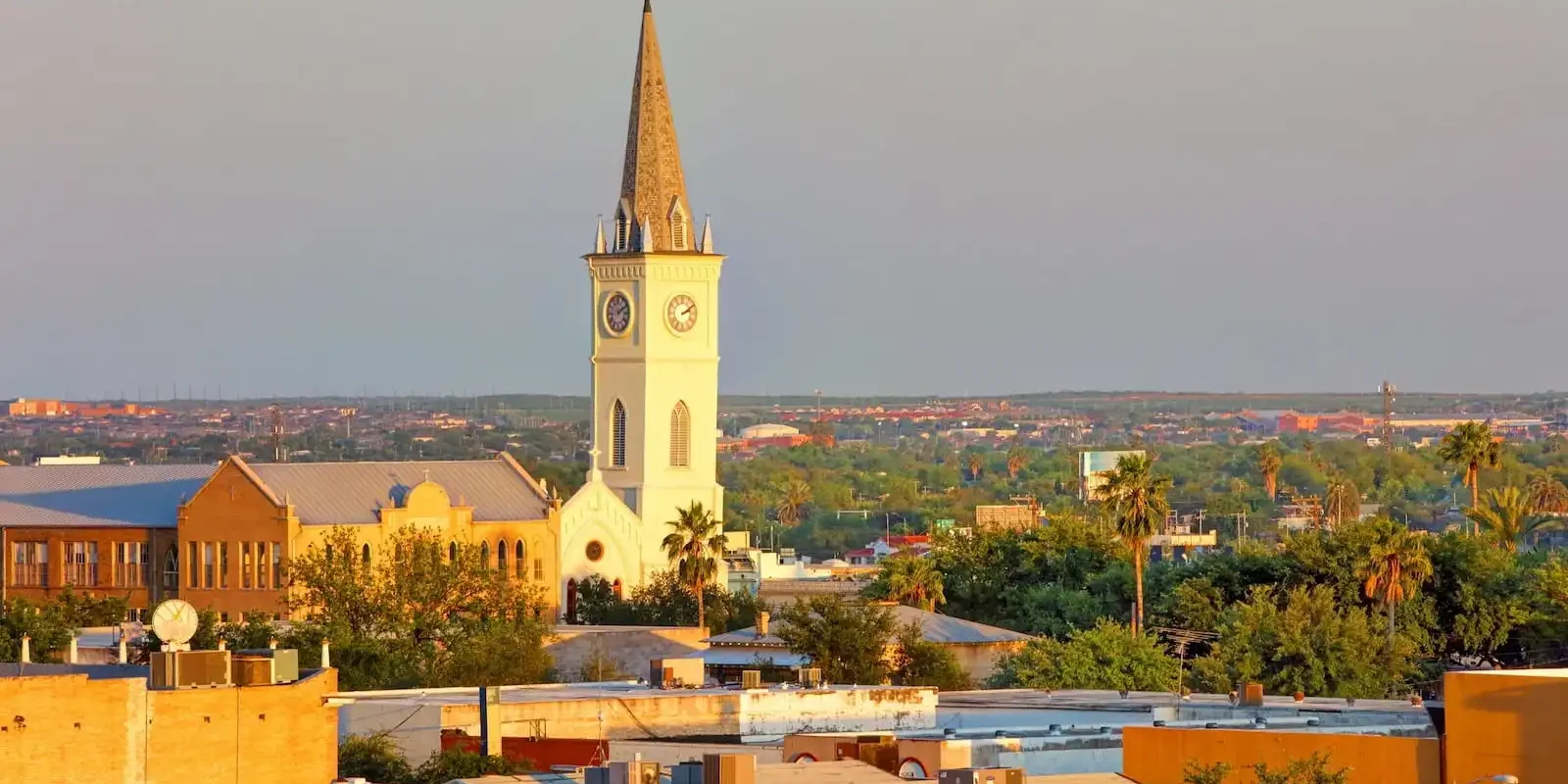 image of church steeple in loredo texas