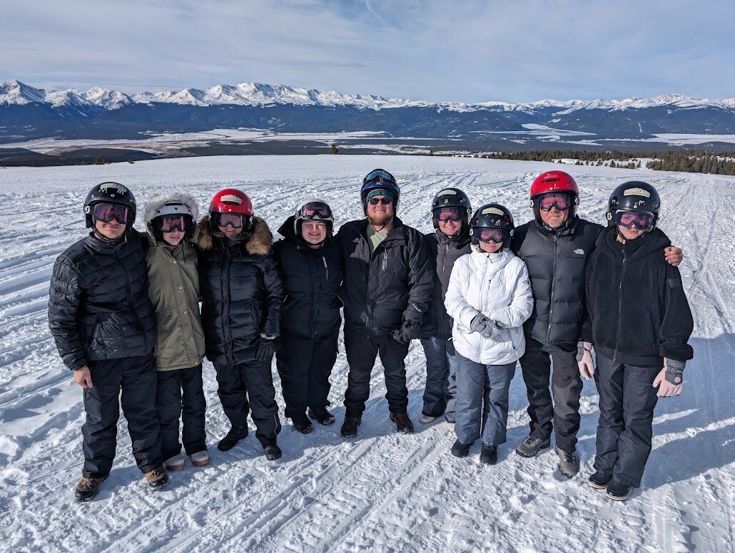 Murphy Family in the snowy mountains