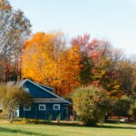 Blue Michigan home autumn — sell house fast Michigan cash buyer fall