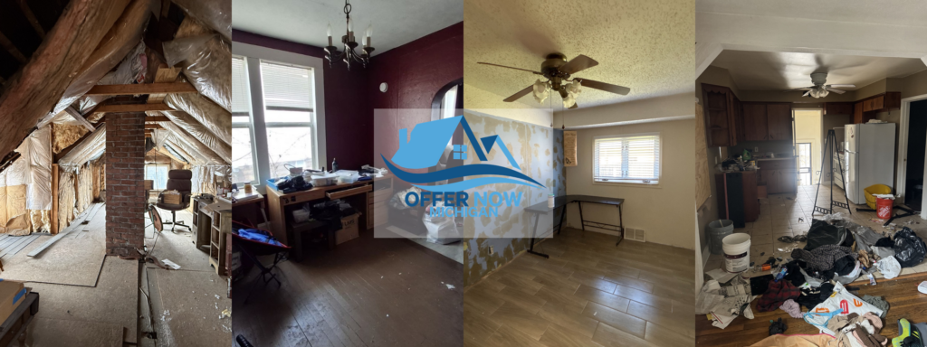 Inside an original condition Michigan house like the lakeside ranches we buy in St. Clair Shores