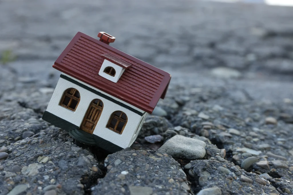 Knoxville homeowner reviewing foundation problems in a house before selling