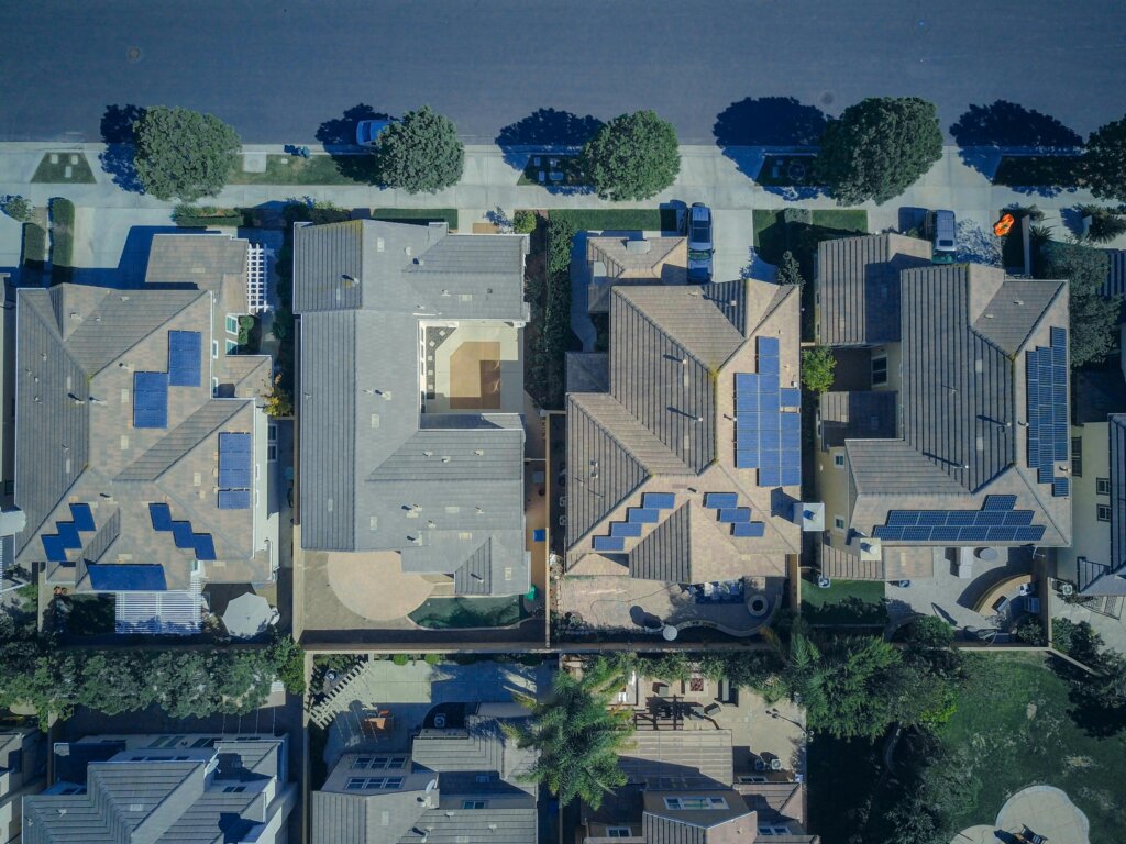 aerial view of Minnesota neighborhood where we buy houses in any condition
