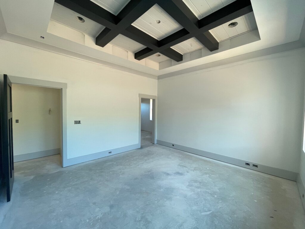 High-end interior finish carpentry and custom ceiling design installation by local residential remodeling contractors in Huntsville, Alabama 