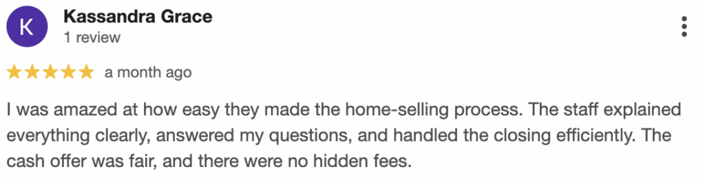 5 Star google Review