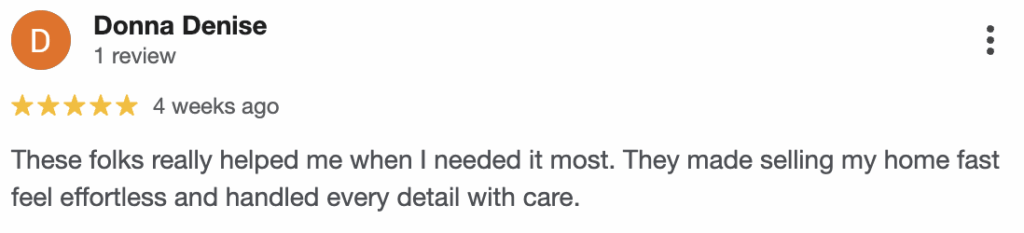 5 Star google Review