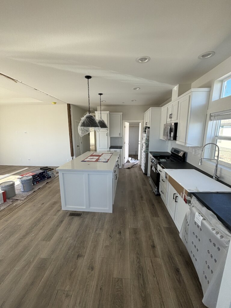 A mobile home being renovated in San Diego