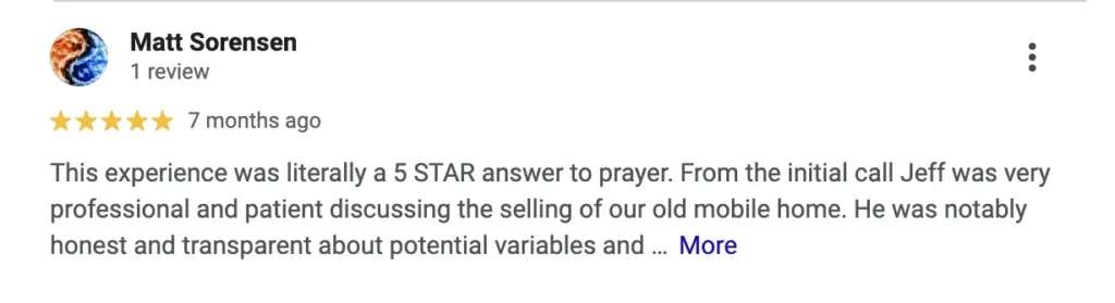 5 Star Review from Matt