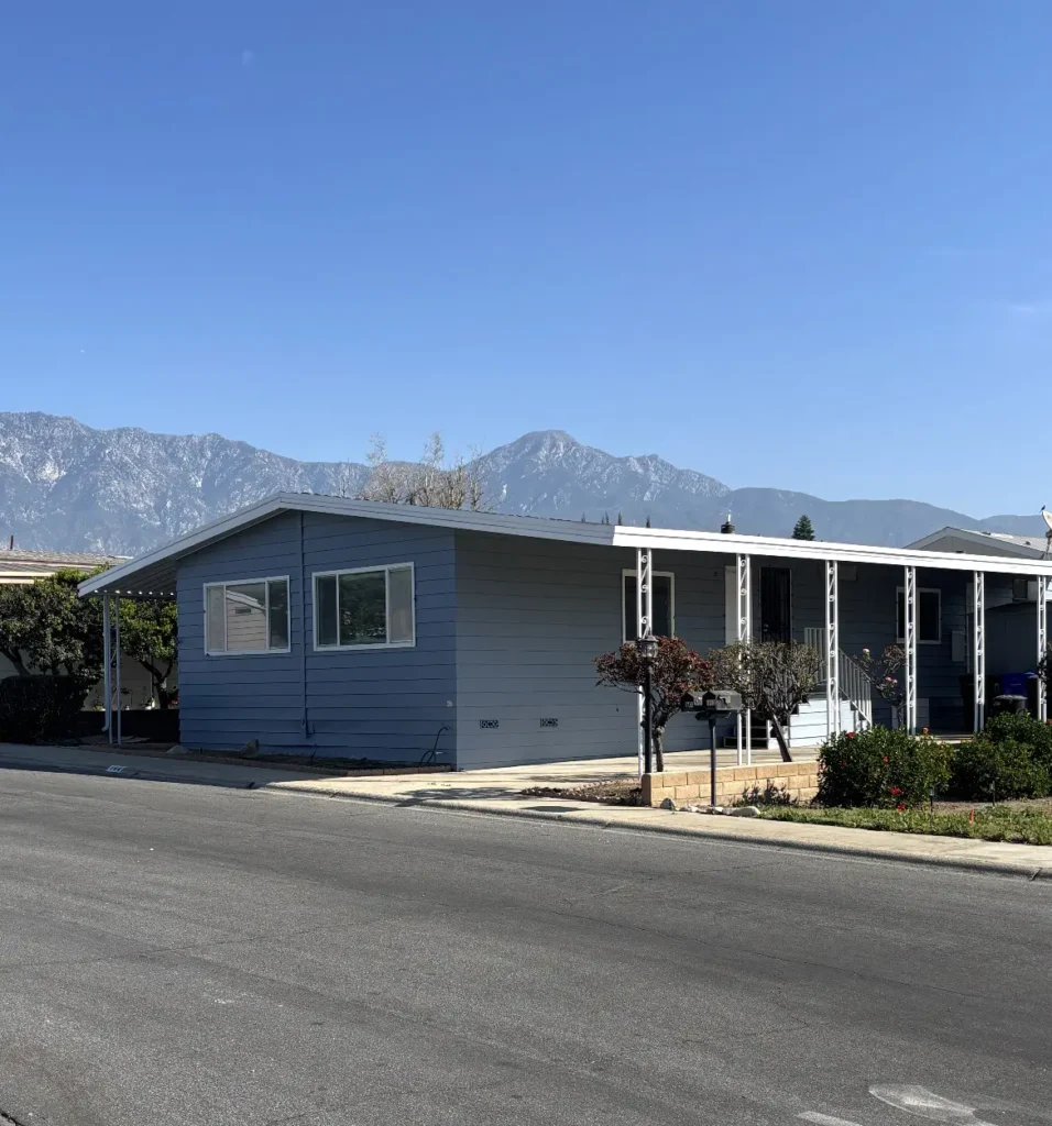 mobile home in a park in Southern CA