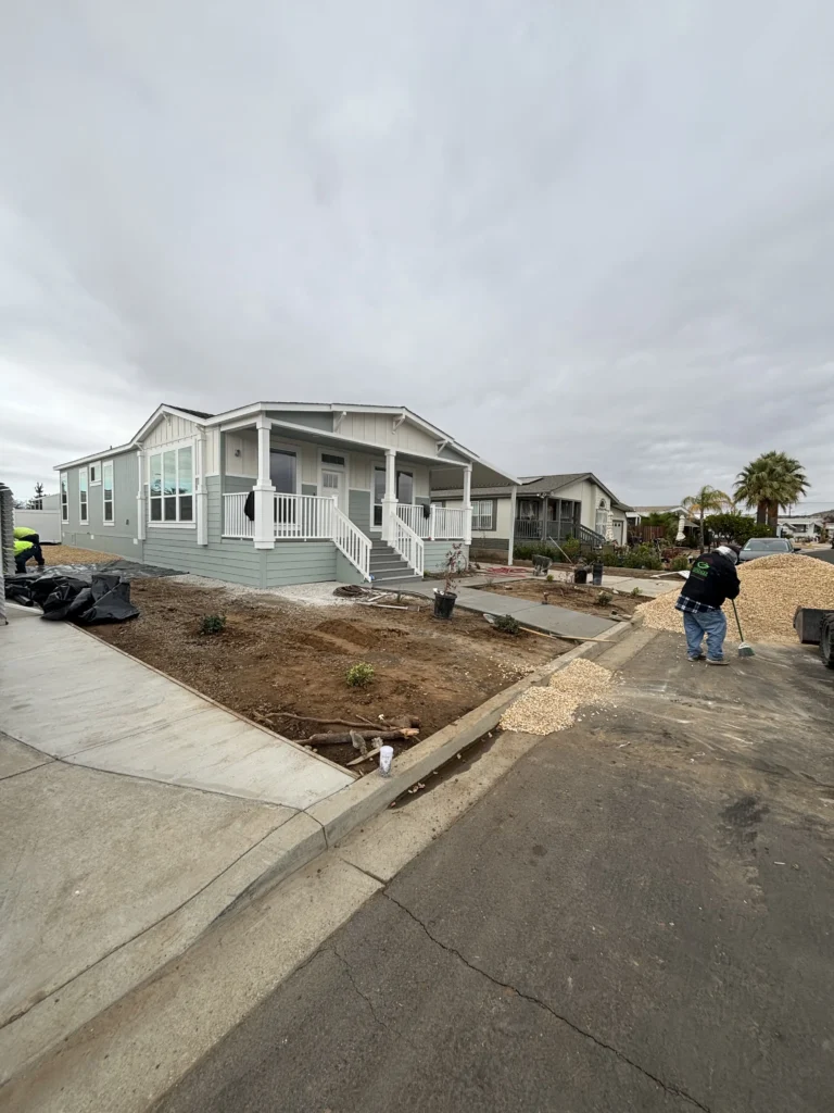 Mobile Home being remodeled