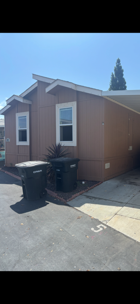 Mobile Home in Orange Mobile Home Park before remodeling by Mobile Home Dreamin