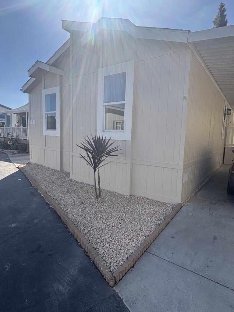 Mobile Home in Orange Mobile Home Park after remodeling by Mobile Home Dreamin