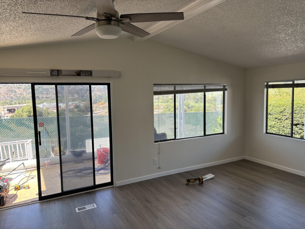 Completed interior after the renovation.
