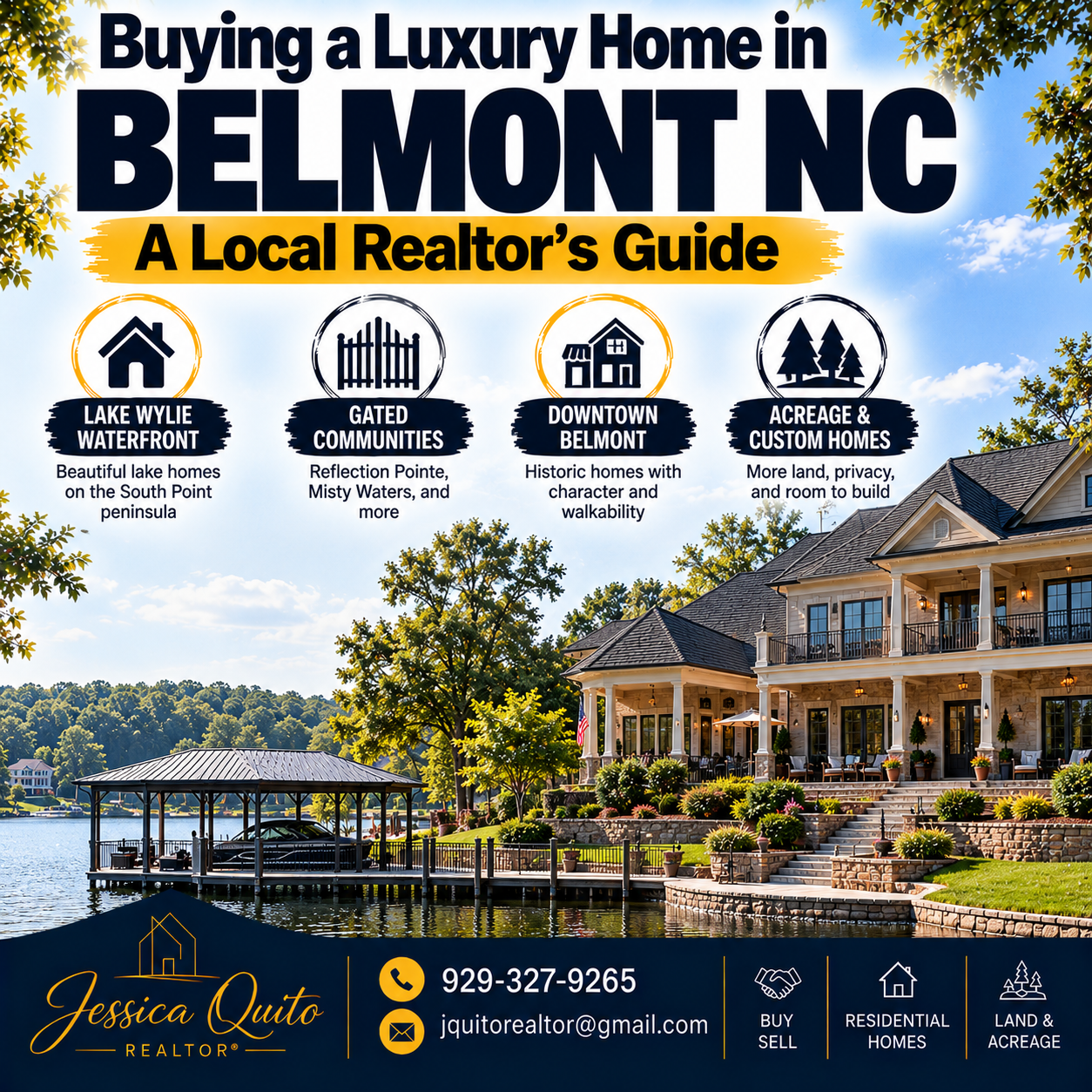 Buying a Luxury Home in Belmont NC: A Local Realtor's Guide