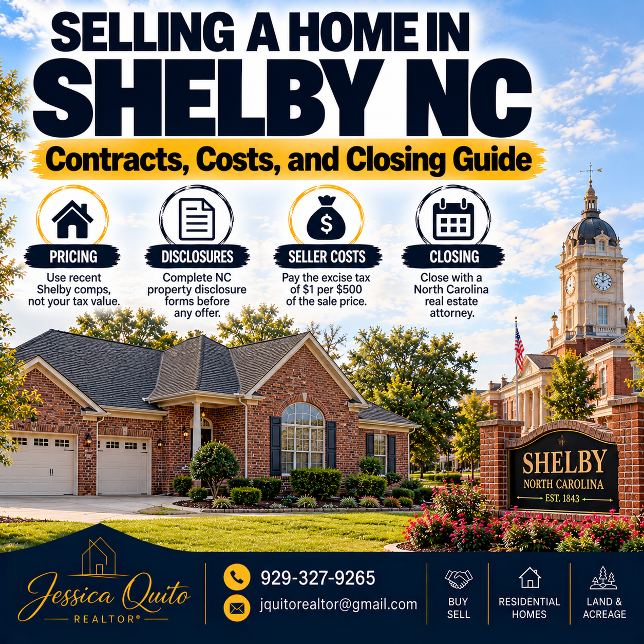Selling a Home in Shelby NC: Contracts, Costs, and Closing Guide