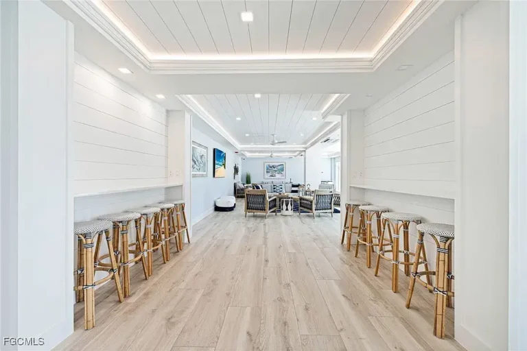 Community room with bar-height seating