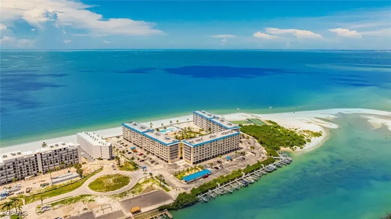 Aerial view of Bonita Beach Club on the Gulf