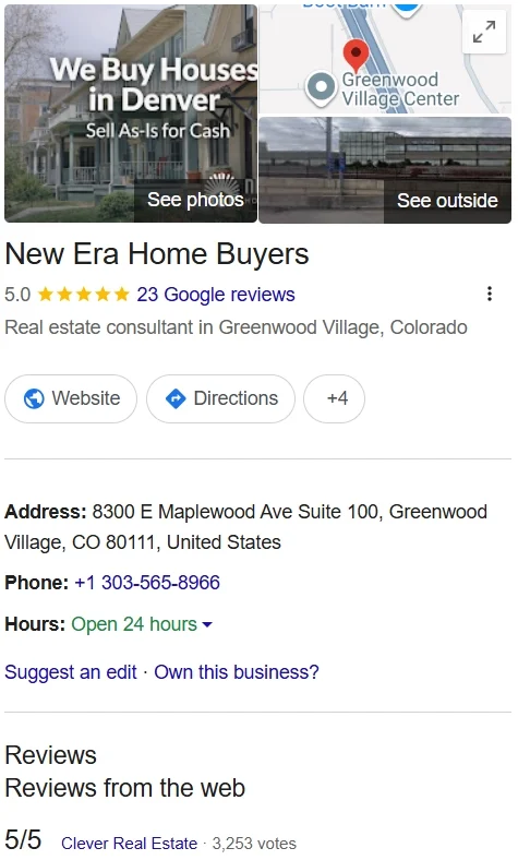local cash house buyers Denver
