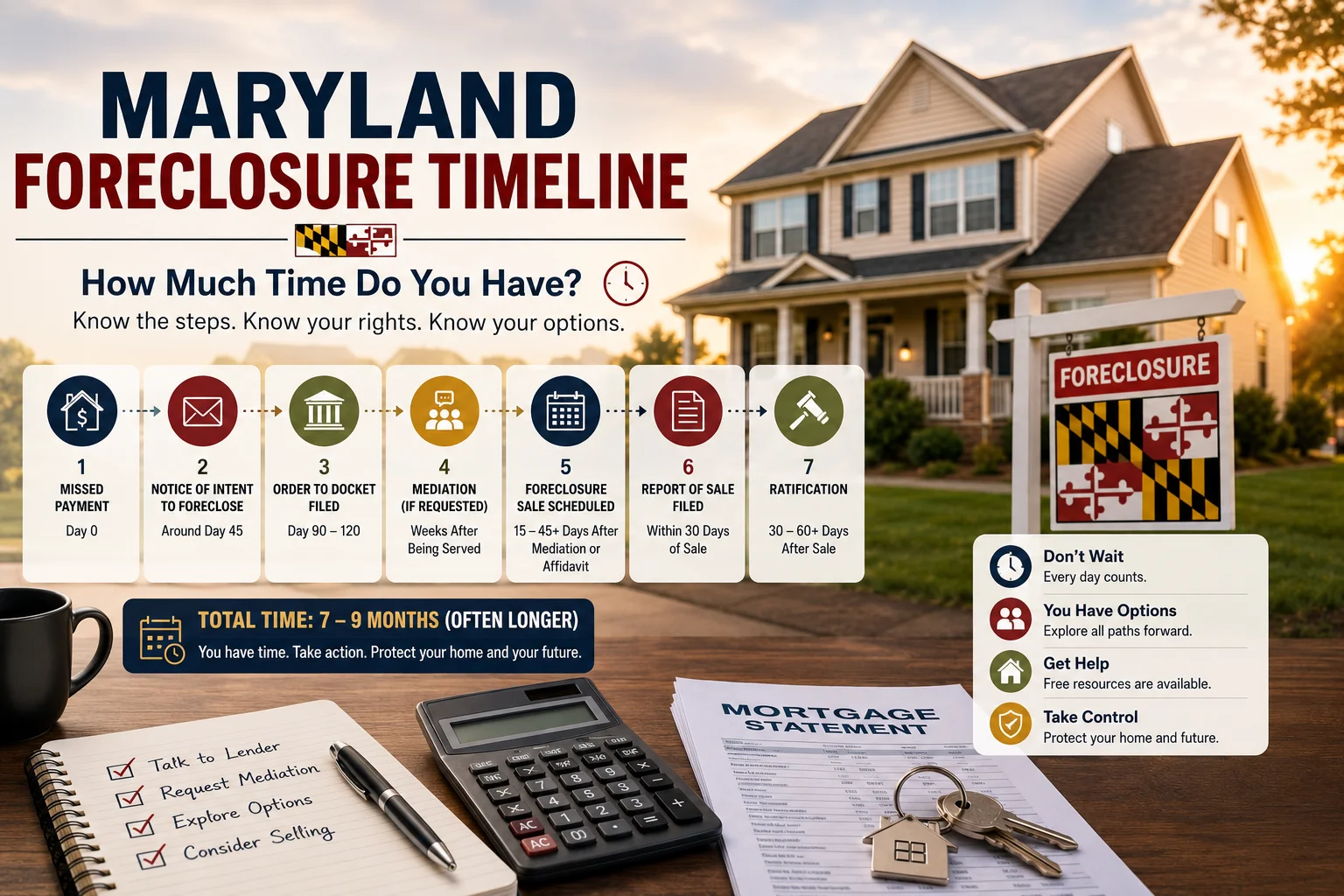 Maryland Foreclosure Timeline — How Much Time Do You Have?