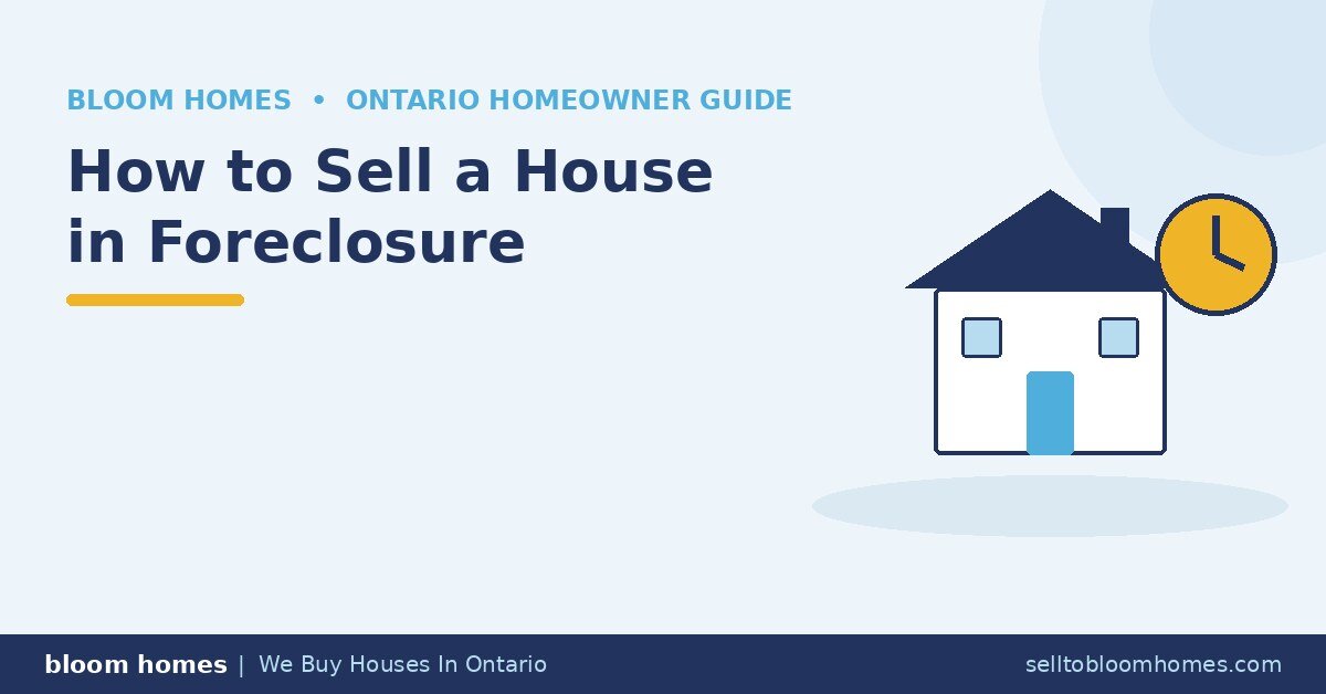 How to Sell a House in Foreclosure in Ontario