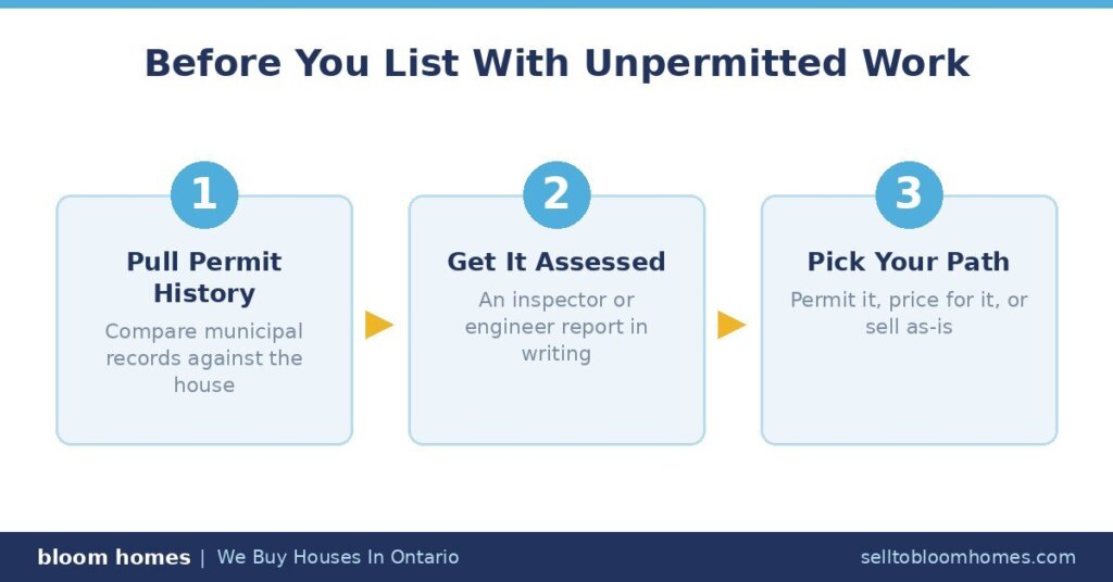 Steps Before Selling a House with Unpermitted Work