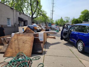 Items headed for donation during an OCB Cares cleanout