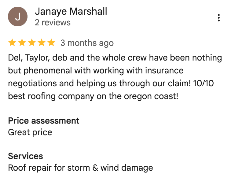 del foley roofing reviews roseburg