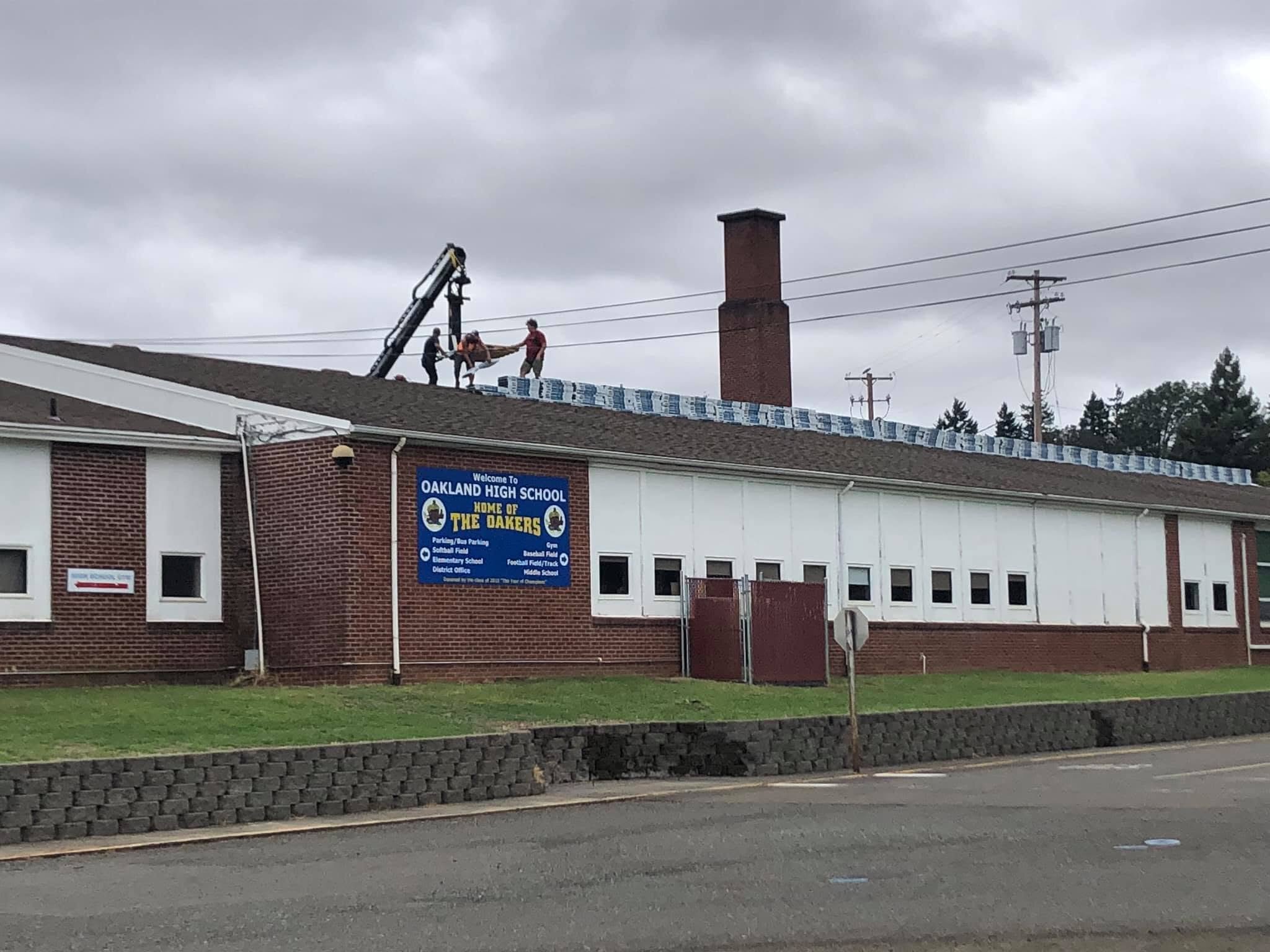 roof replacement in oakland high school
