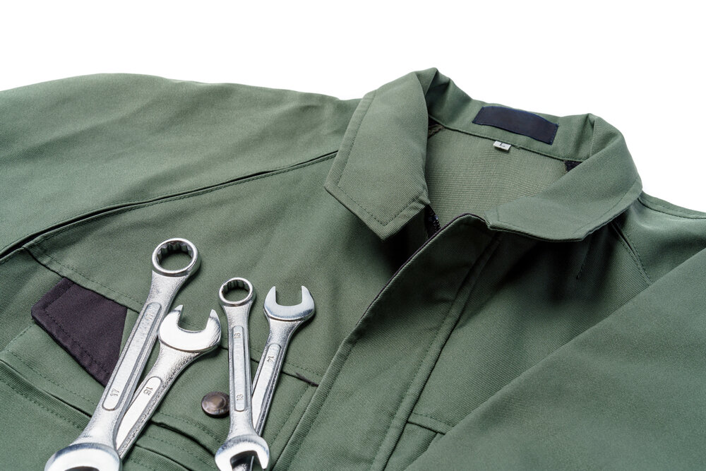 Hand tools and a work shirt