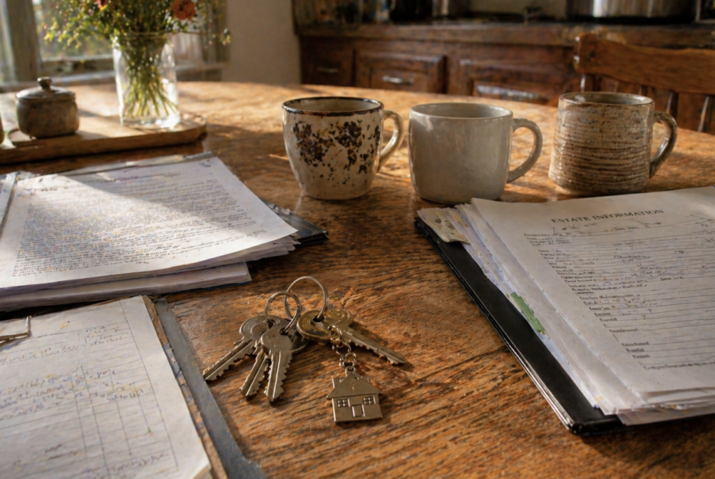 Inherited house keys and estate paperwork Everett WA — multiple heirs agree to sell Snohomish County cash offer