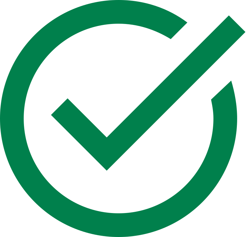 Green checkmark