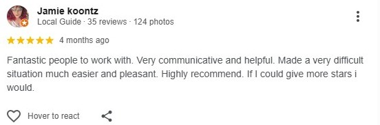 5-star Google review from a Moose Jaw area homeowner who sold their house for cash to SellHouseCashSask