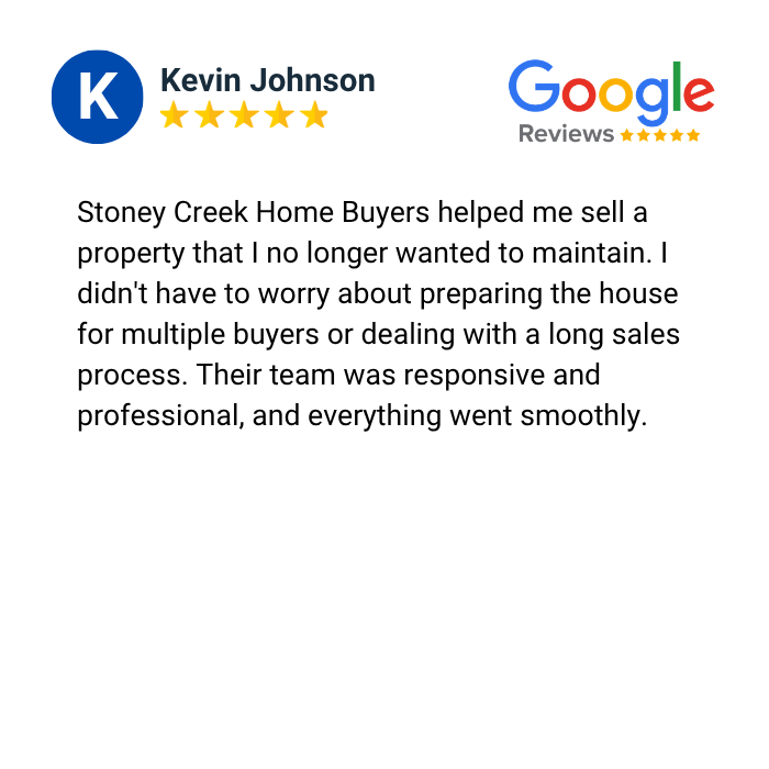 We buy houses as-is in Michigan, Google review for Stoney Creek Home Buyers