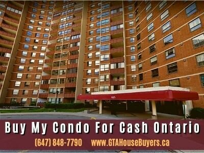 Buy my condo for cash Ontario without any Hassles..