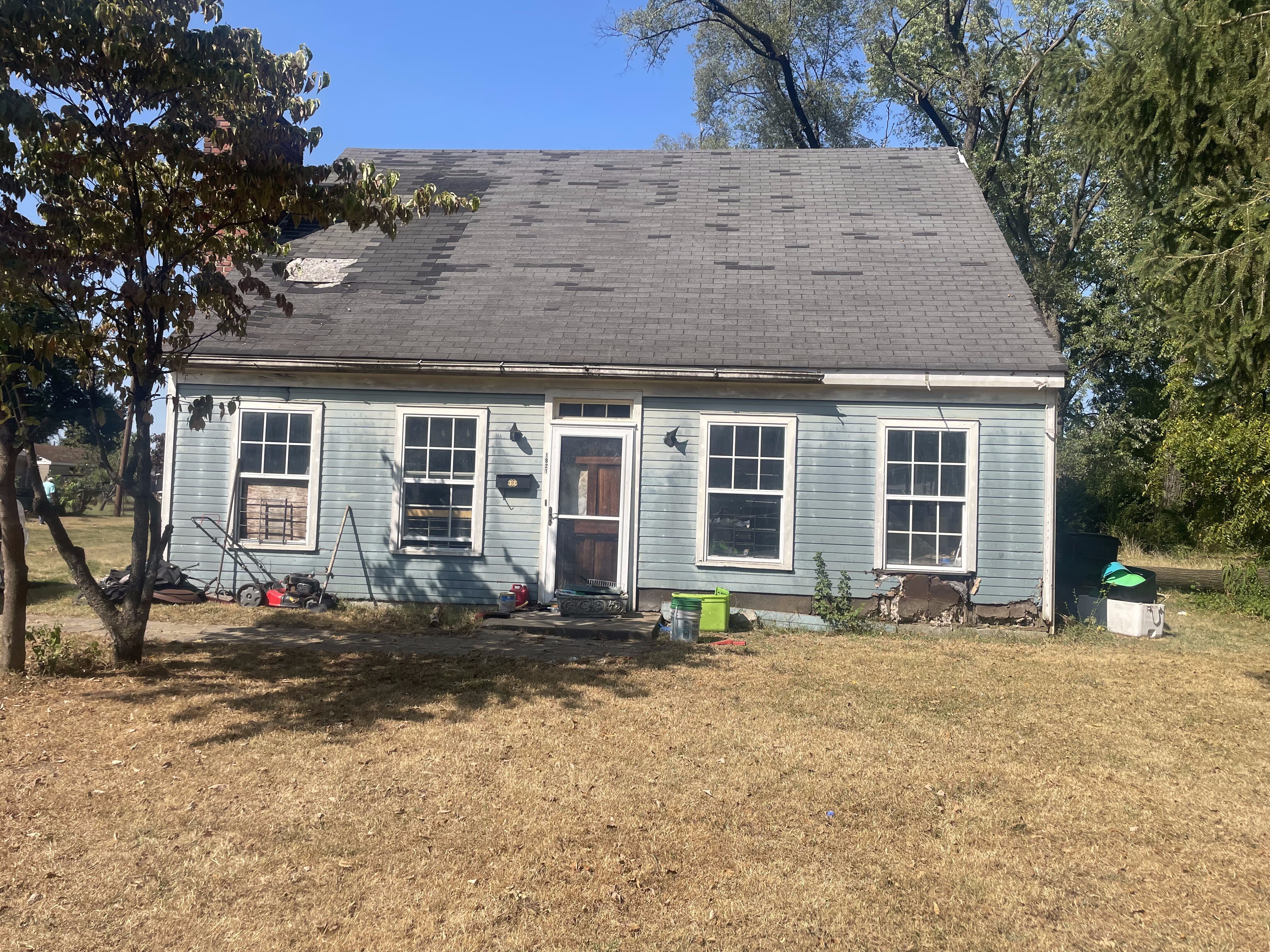 Distressed home with deferred maintenance