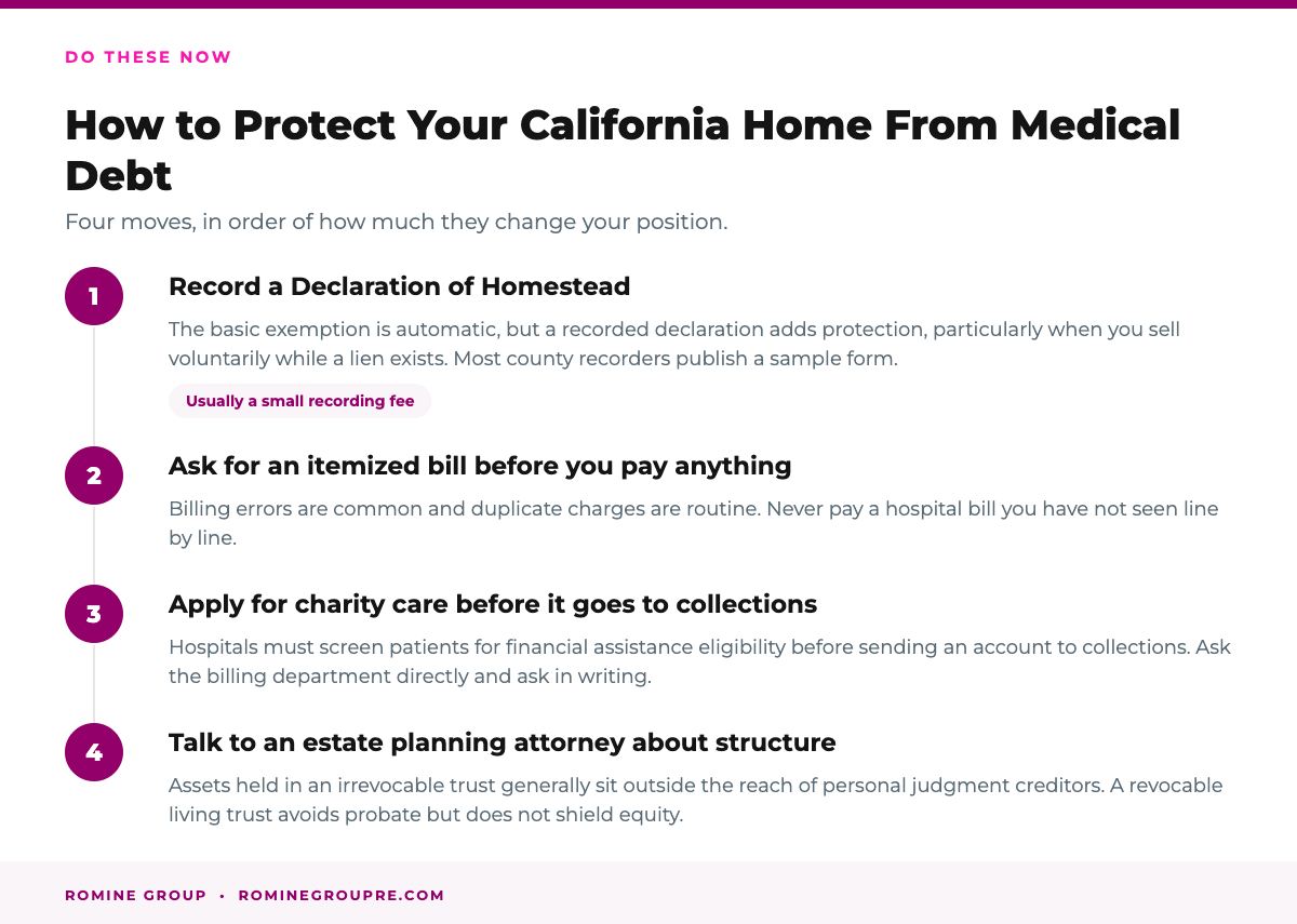 How to protect your California home from medical debt