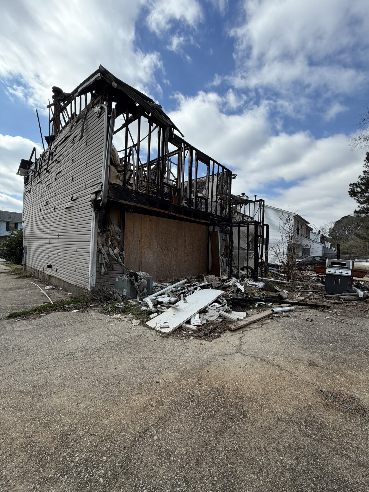 Fire-damaged home purchased by TLX Homes