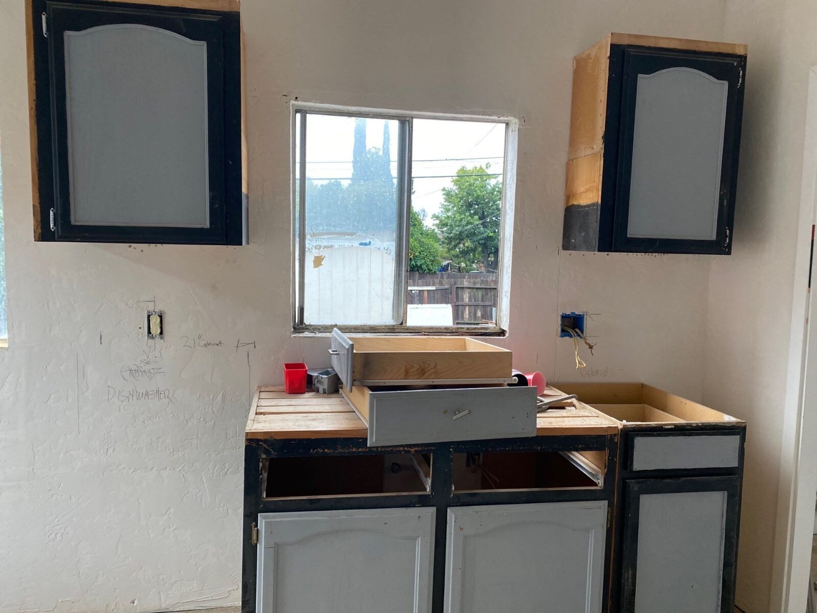 New cabinets going into a Fresno kitchen we renovated